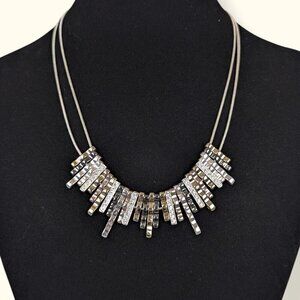 Nine West Mixed Metal Rhinestone Necklace